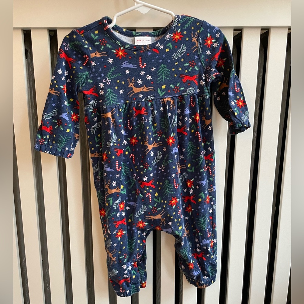 Hanna Anderson Long-sleeve Holiday Romper.